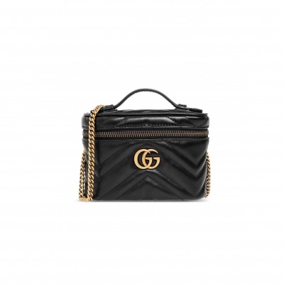 GUCCI GG MARMONT MINI TOP HANDLE BAG ‎699515 (16*10.5*5.5cm)